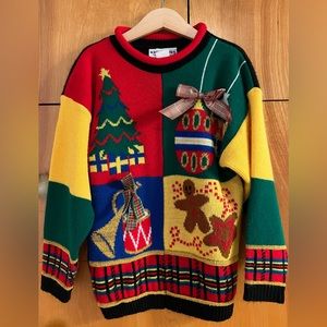 Vintage kids Ugly Christmas pullover sweater